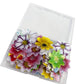 Set Of 48 Edible Mini Flower Cupcake Toppers Wedding Cake Birthday Party Food Decoration Mixed Size & Colour