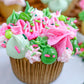 Fancy Edible Sprinkles For Cake, Cookie, Cupcake Decorating, And Baking - Baby Shower Cake Sprinkles And Toppings In Light Pink Jimmies, Green Nonpareils, Pink Rose And Green Cactus Candy Sprinkles