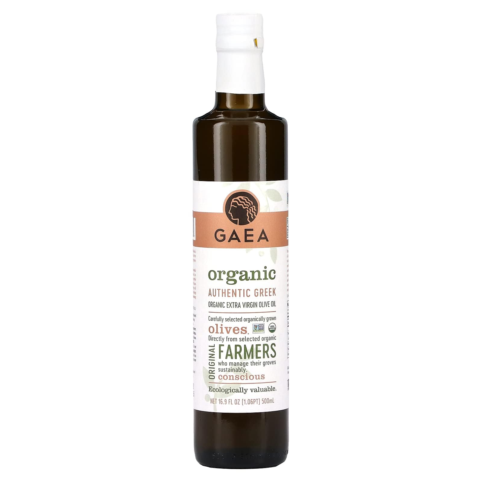 Gaea Organic Extra Virgin Olive Oil, 17 Ounce - 6 per case.