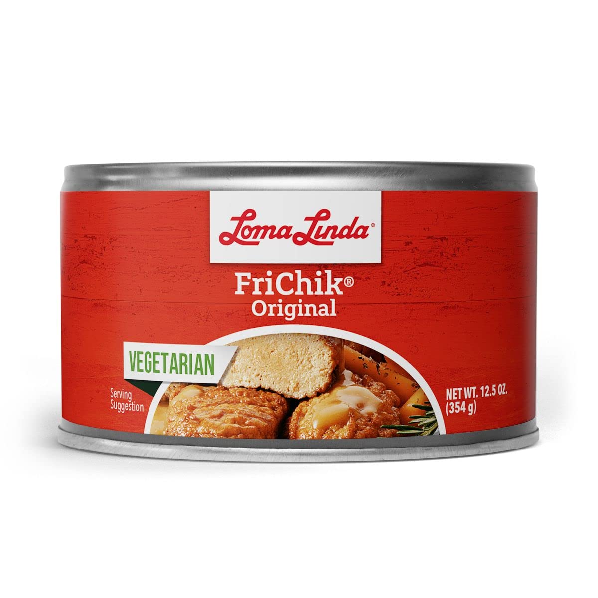 Loma Linda Frichik Original - Plant-Based Meat Alternative - 12.5 oz Cans (Pack of 8) - Versatile Vegan Protein for Delicious, H
