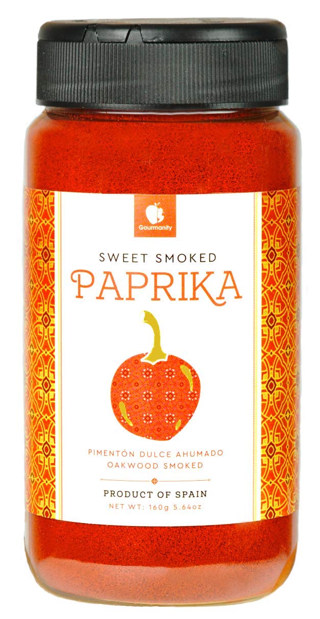 Gourmanity Twin Pack Smoked Paprika Powder, Sweet & Hot, 5.64 oz each, Gluten Free, Kosher