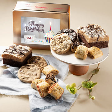 Dulcet Gift Baskets Birthday Gift Basket Set, 7 Pieces for Him, Her, Mom, Dad, College Students, Teens, Friends