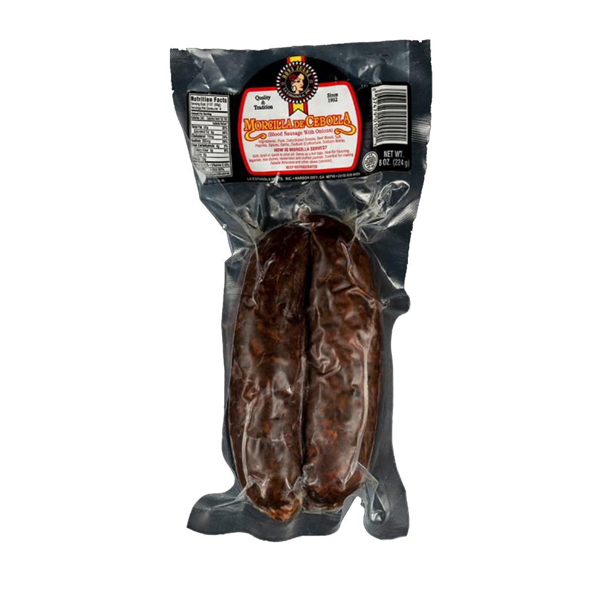 Spanish Sausage & Iberico Ham Combo: Chistorra Espaola, Morcilla De Cebolla, Iberico Acorn-Fed Ham - Authentic Spanish Pork Saus