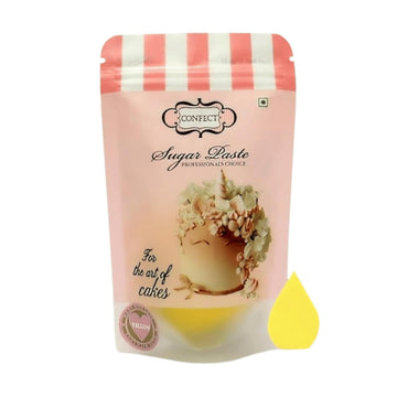 Confect Yellow Fondant | Icing Fondant | Colored Fondant | Fondant Kit | Cake Fondant | Chefs Choice Edible Fondant for Cakes De