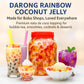 Darong Coconut Jelly Topping Nata De Coco For Bubble Tea 8.4 Lb | Rainbow Jelly | For Boba Tea, Smoothies, Slushes, Desserts | 8
