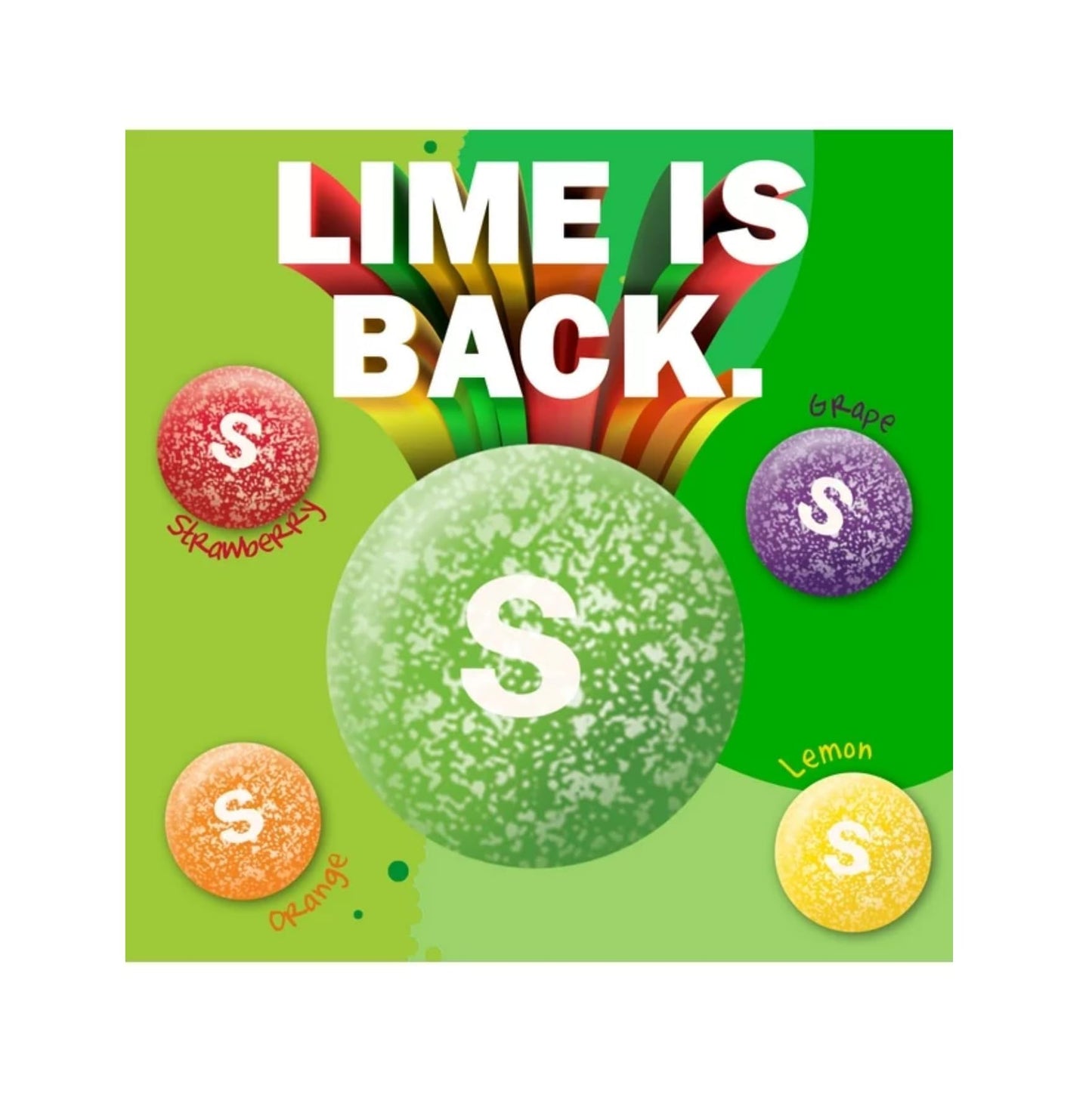 Skittle Sours Candy - Pack of 2 - Sour Outside and Sweet Inside - Bite Size Candy - Perfect for Sharing - Strawberry  G  Orange  Lemon  and Lime