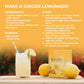 Prince Of Peace Instant Lemon Ginger Honey Crystals, 2 Pack Of 30 Sachets - Instant Hot Or Cold Beverage - Easy To Brew Ginger A