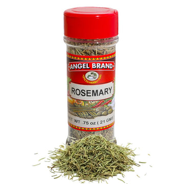 Angel Brand Rosemary Leaves - 0.75 oz Bottle - Dried Rosemary Herb for Cooking, Seasoning, and Aromatic Infusions.