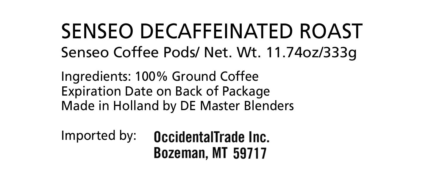 Senseo Decaf Medium Roast Coffee Pods - 144 Count (3 Packs) - Smooth & Balanced Flavor with Rich Crema - Caffeine-Free Single-Serve Coffee Pads Compatible with Senseo & PeleCom Machines