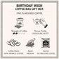 Bacha Coffee Birthday Wish, 100% Arabica Medium Roast, 12 Individually Wrapped Filter Bags, 21.16 oz - Perfect Gift for Coffee Lovers