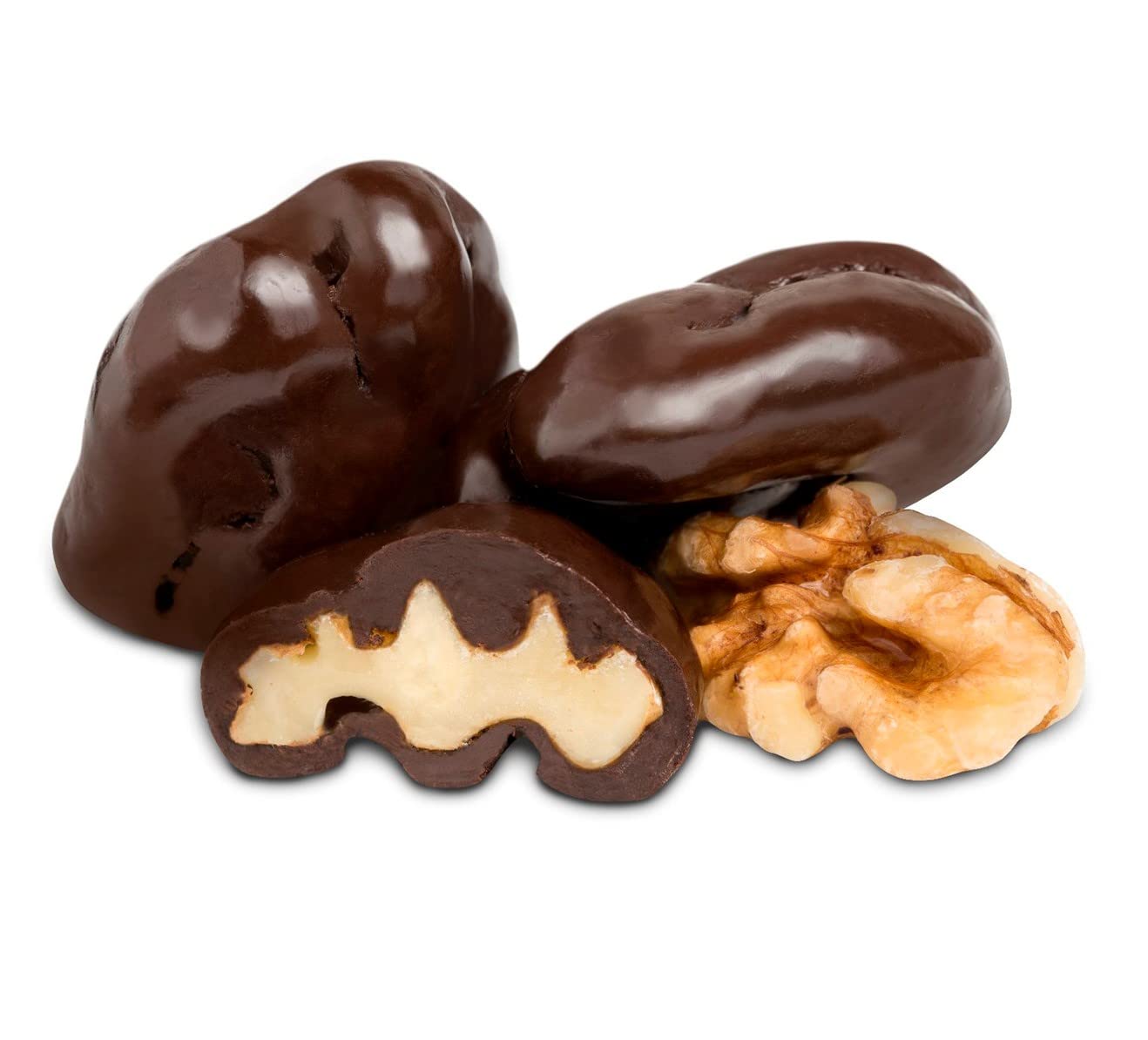 Dark Chocolate Covered Walnuts - 1.25 Lb Tub