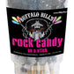 Buffalo Bills Natural (Silver) Rock Candy On A Stick (12-Ct Cup Silver Rock Candy Crystal Sticks)