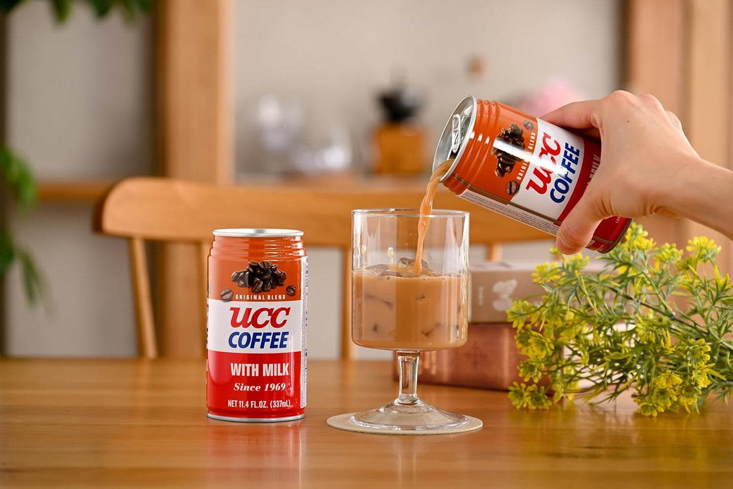 Ucc Original Blend Coffee With Milk, Ready To Drink Coffee, Imported From Japan, 11.3 Oz (Pack Of 6)