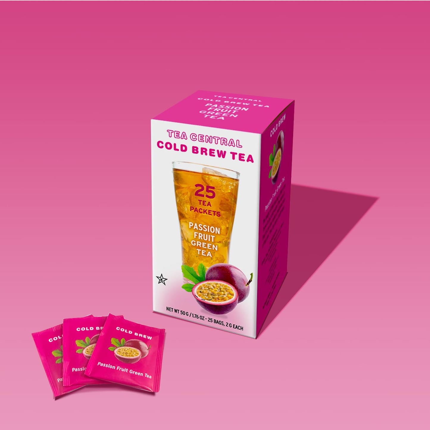 Life Plus Style Gourmet Tea Central Passion Fruit Iced Tea With Organic Ceylon Green Tea Refreshing Tea Beverages Natural Flavor