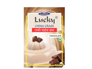 Lucky China Grass (Chocolate Flavor 100 Gm)[Pack Of 5