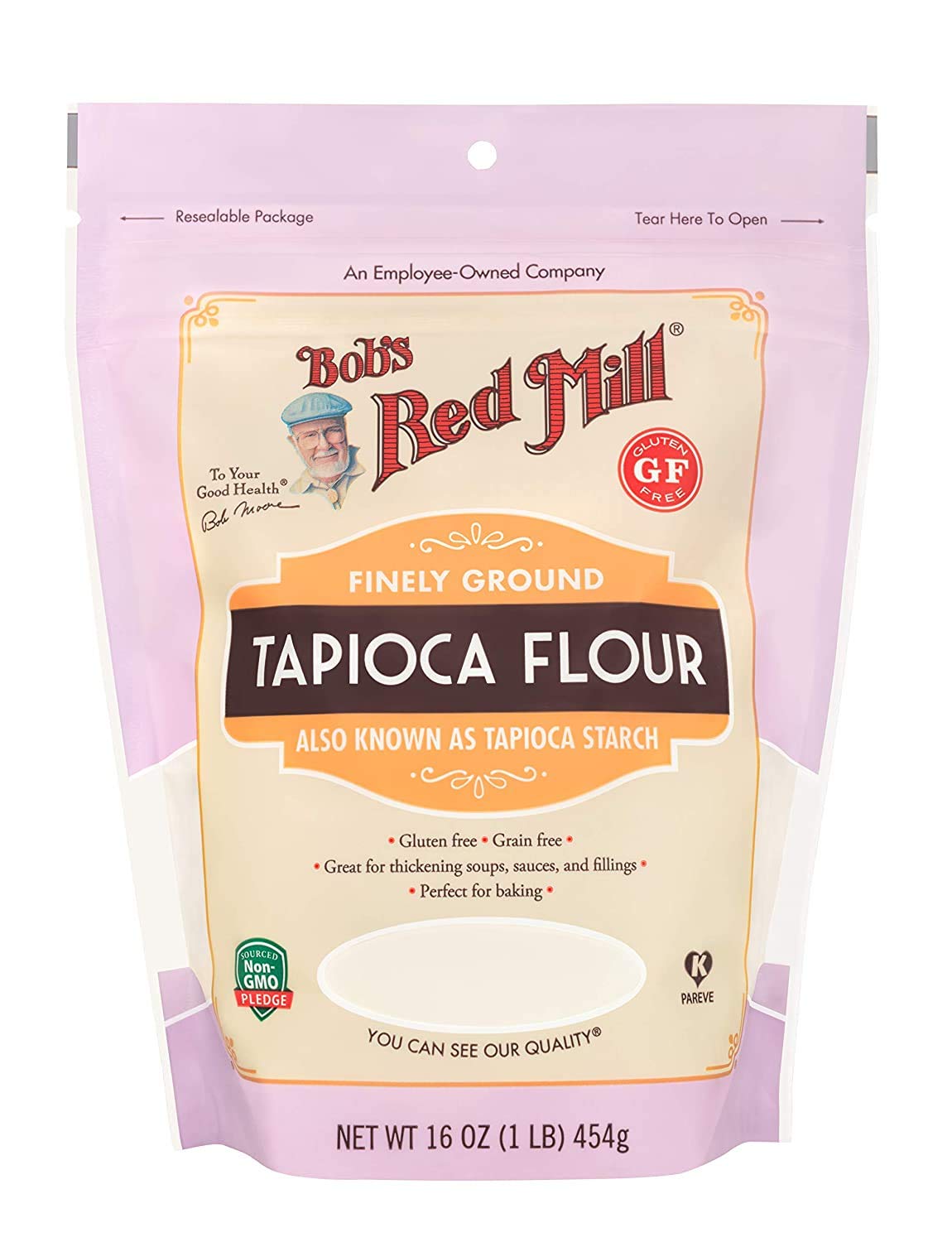 Bob'S Red Mill Finely Ground Tapioca Flour 16 Ounce (Pack Of 2)