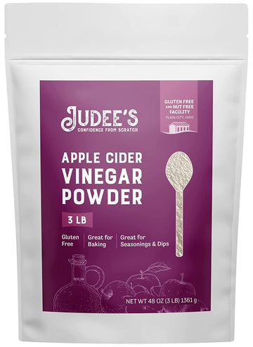 Judees Apple Cider Vinegar Powder - Gluten-Free, Keto-Friendly - 48 Ounce