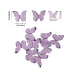 YOcity 48Pcs Purple Edible Butterflies Cake Toppers, Rice Paper, Mix Size, Wedding, Birthday, Baby Shower Decoration