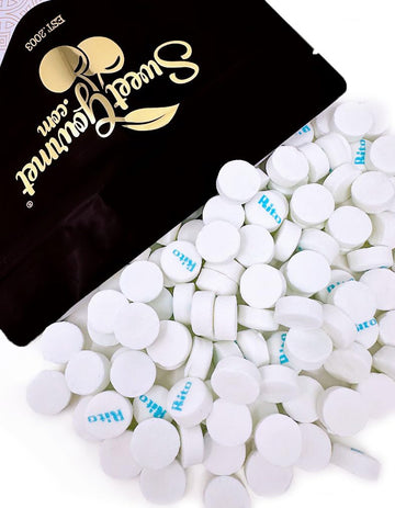 SweetGourmet White Peppermint Lozenges Bulk Candy, 2 Pound Pack