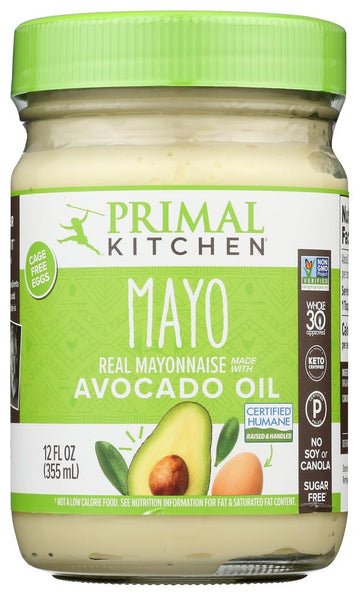 Primal Kitchen - Avocado Oil Mayo, Dairy Free, Whole30 and Paleo Approved, 12 Fl Oz (Pack of 2)