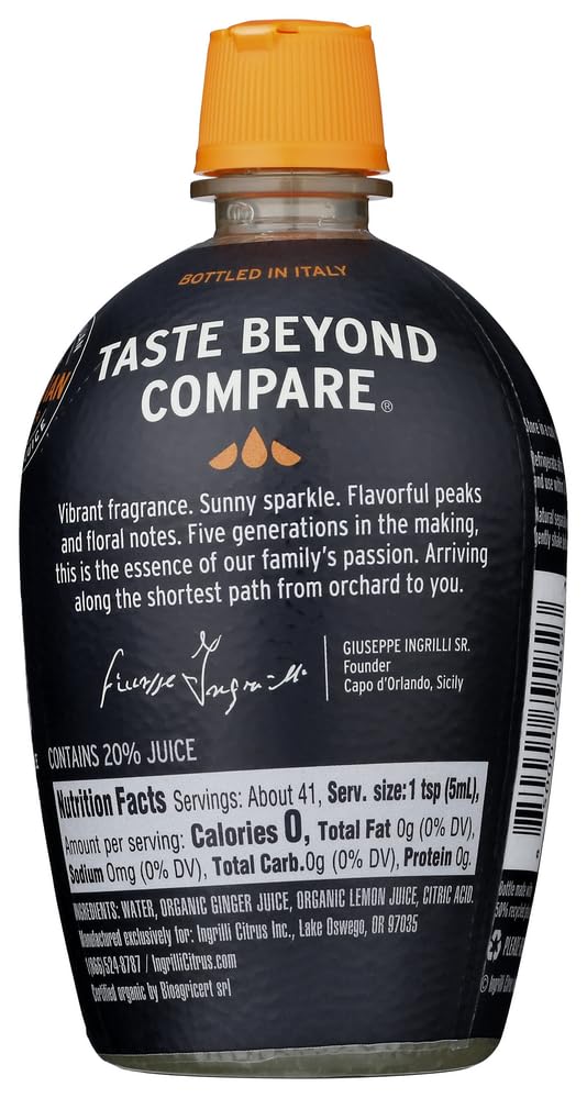 Ingrilli Organic Ginger Squeeze Blend, 7 Fl Oz Bottle (6 Count)