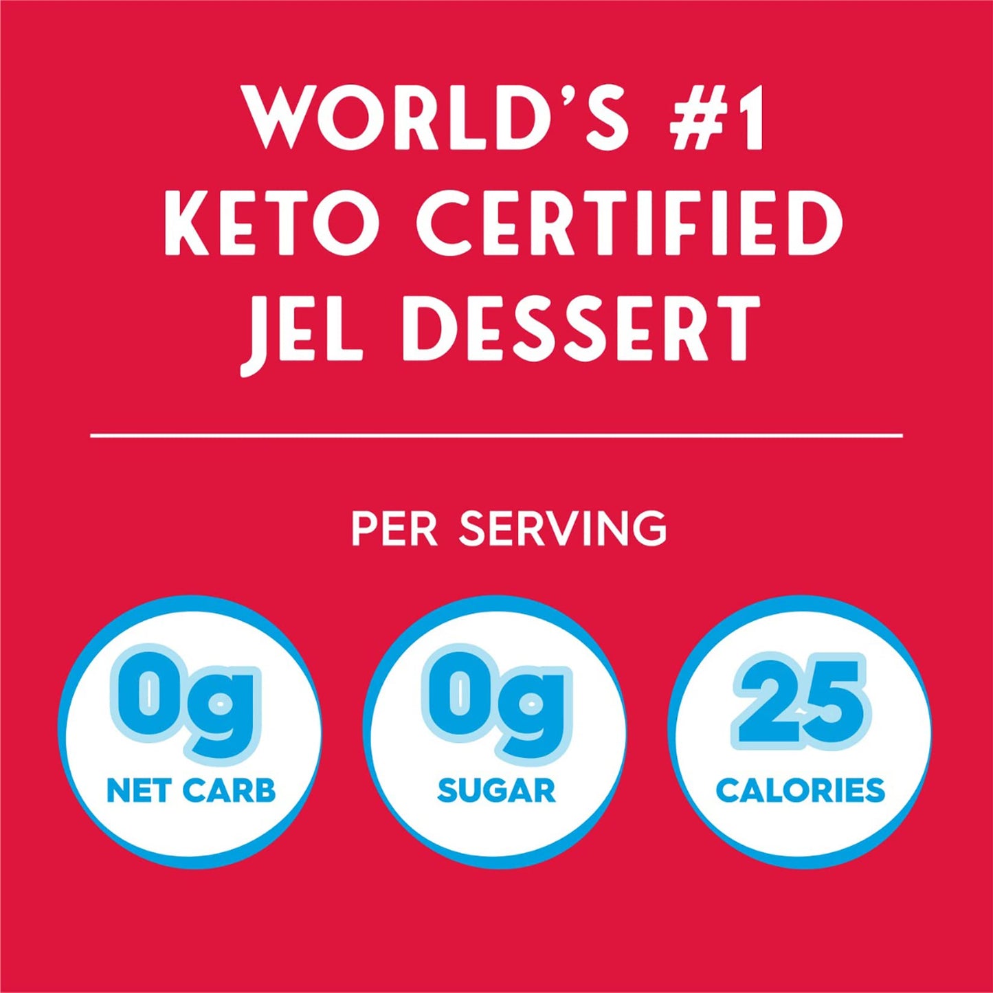 Simply Delish Natural Strawberry Jel Dessert - Sugar Free, Non GMO, Gluten Free, Fat Free, Vegan, Keto Friendly - 0.7 OZ (Pack o