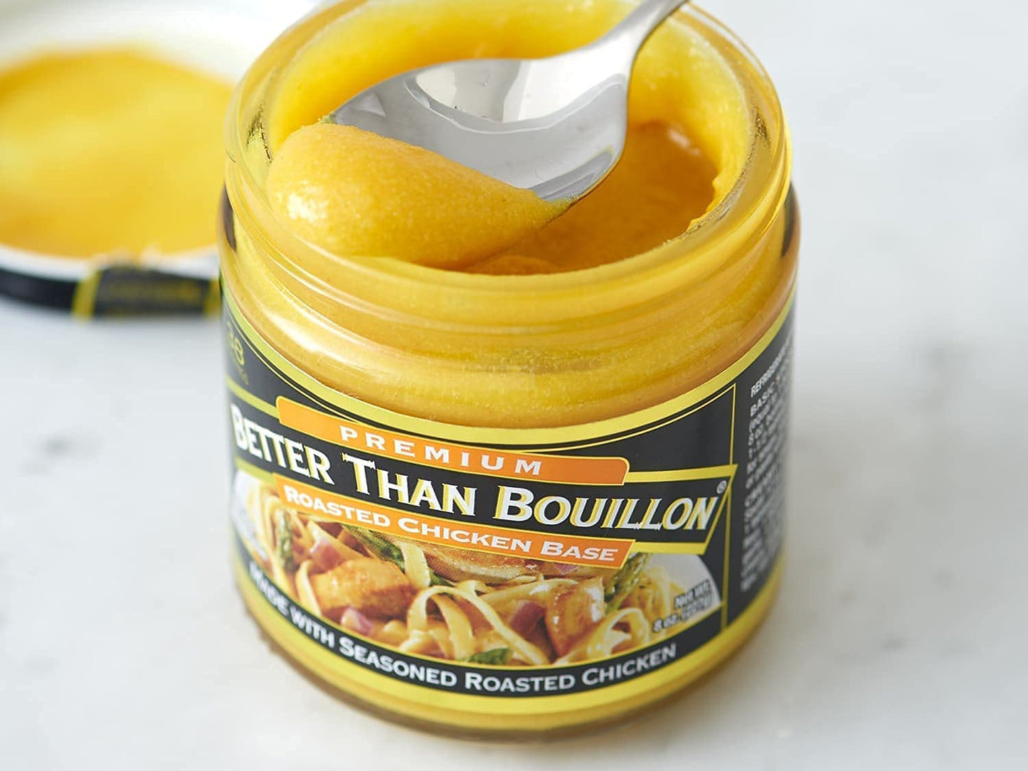 Better Than Bouillon Premium Roasted Chicken Base, 8 Ounce Jar, Pack of 4, Blendable Flavor Enhancer