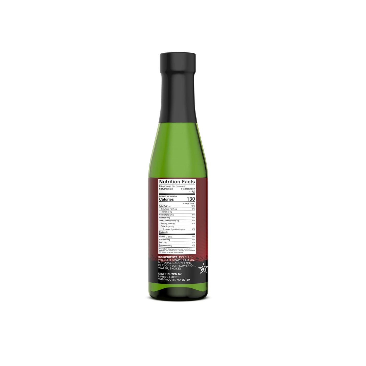 Bacon Bliss Grapeseed Oil 12.7 Oz (High Smoke Point, Gluten-Free, Non-Gmo, Plant-Based)