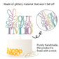 Kaoenla Out Single Digits I'M 10 Cake Topper -Colour Glitter Double Digit 10, Boys And Girls Happy 10Th Birthday Party Decoratio