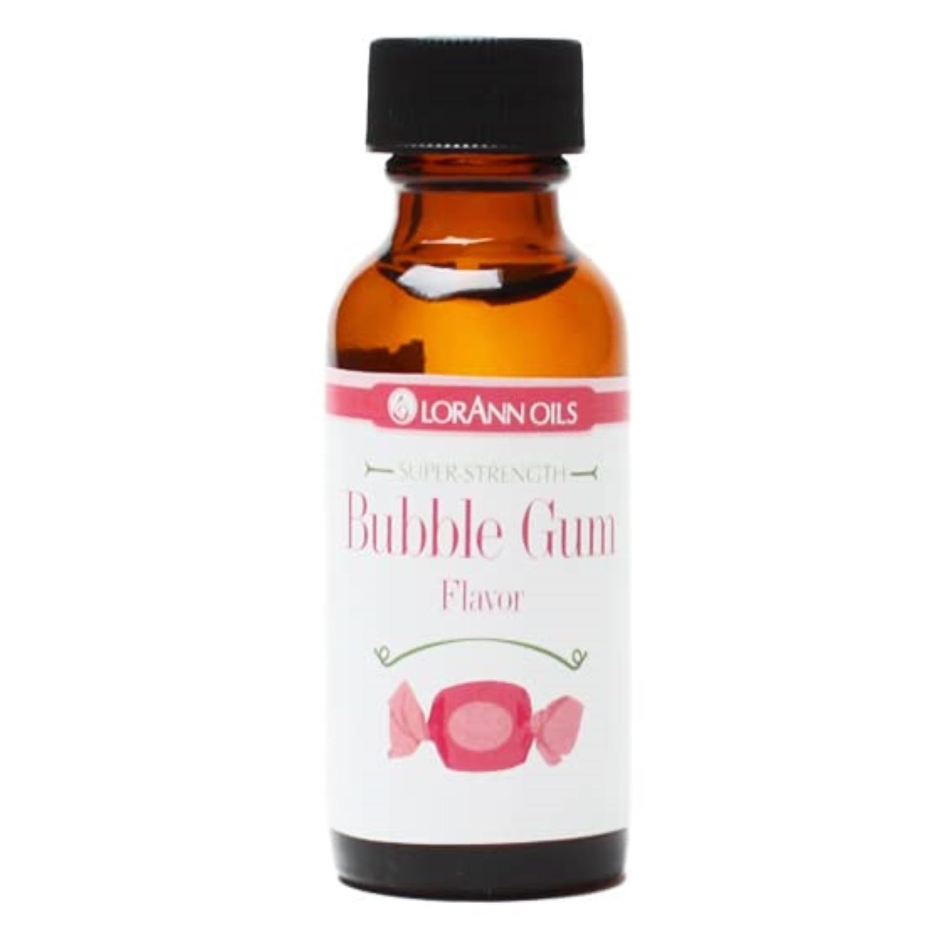 LorAnn Oils Super Strength Flavoring - Bubble Gum - 1 Fl Oz - 4X Stronger Than Extracts - Ideal for Candy Making and Baking