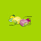 Korean Snack Super Sour Chewing Candy, Fruit Flavor, Individually Wrapped, 193.5G (6.82Oz), Pack Of 1 (Lemon & Lime)