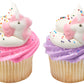 Lucks Dec-Ons Decorations Molded Sugar/Cup-Cake Topper, Lovely Little Unicorn, 1.375 Inch, 80 Count