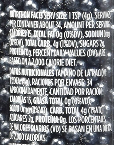Wilton Decorating Sugar Pearls, 5 Oz., Black