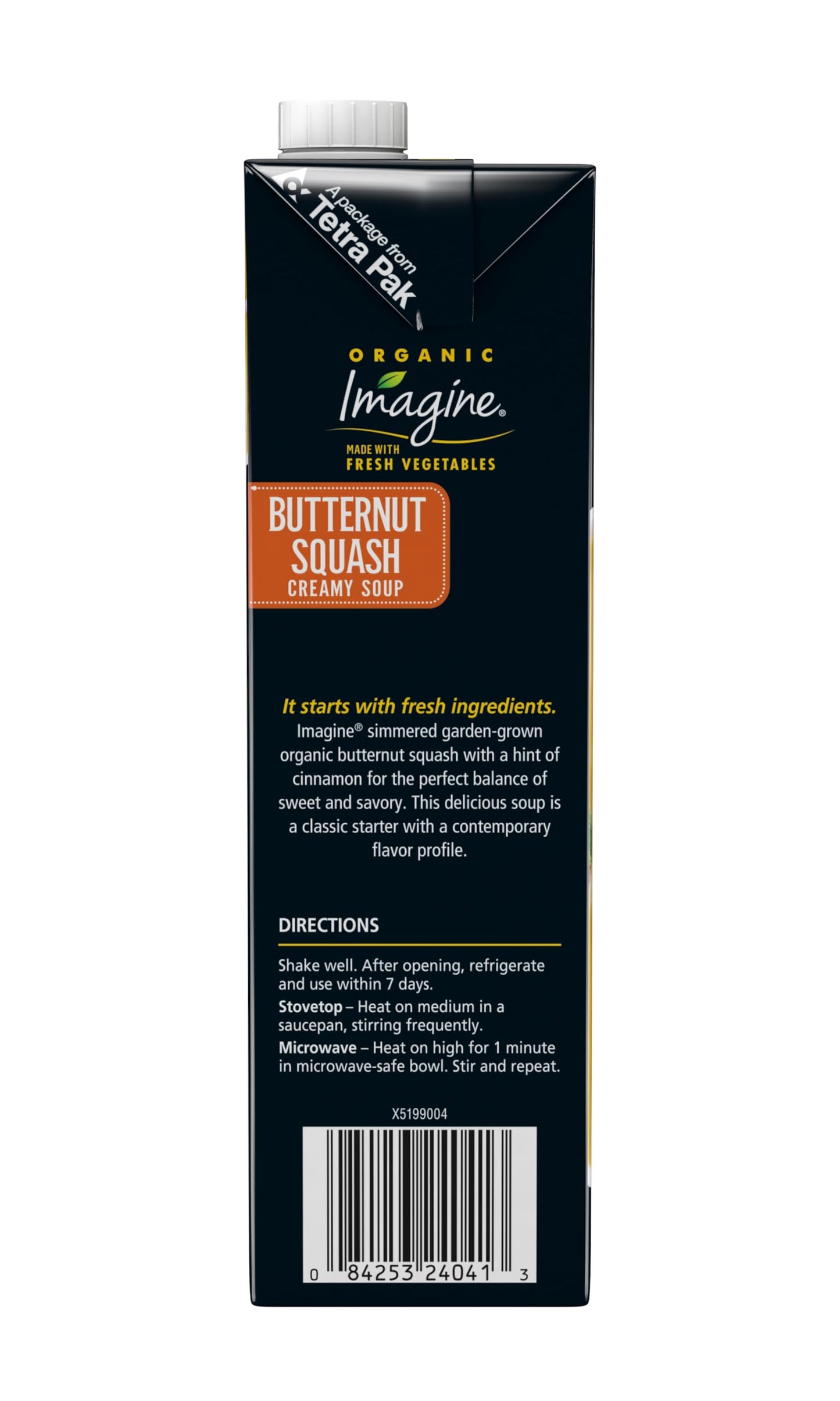 Imagine Organic Butternut Squash Creamy Soup, 32 Fl Oz, Pack of 6