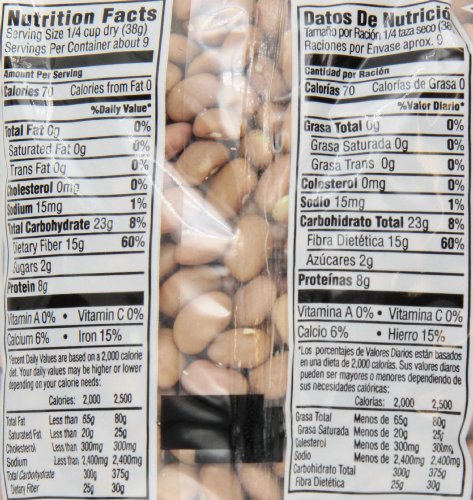 Iberia Pink Beans, 12 Oz (Pack Of 24) Individually Portioned Dry Pink Beans Bags, Pale Brownish-Pink Beans, Rich In Fiber, Iron,