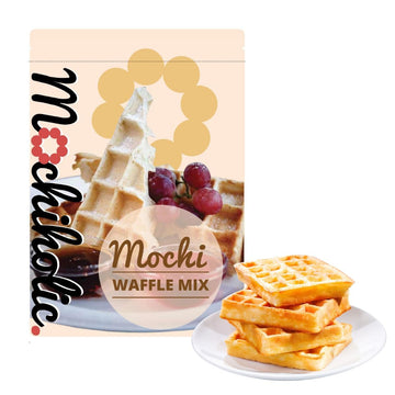 Mochi Waffle Mix Original Recipe - Rice Flour, Low Calories And Sugar - Essential Nutrients - 12 Oz Healthy Daily Snacks By Moch