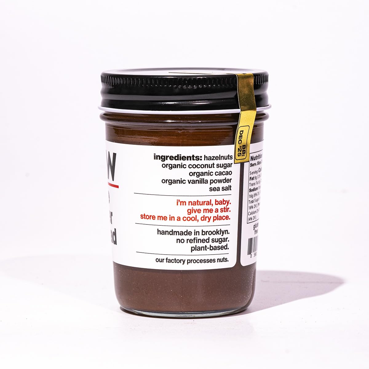 Fine & Raw Chocolate Hazelnut Butter Spread 8 Ounce - Clean Ingredients, Vegan, And Organic Chocolate Hazelnut Spread, Healthy C
