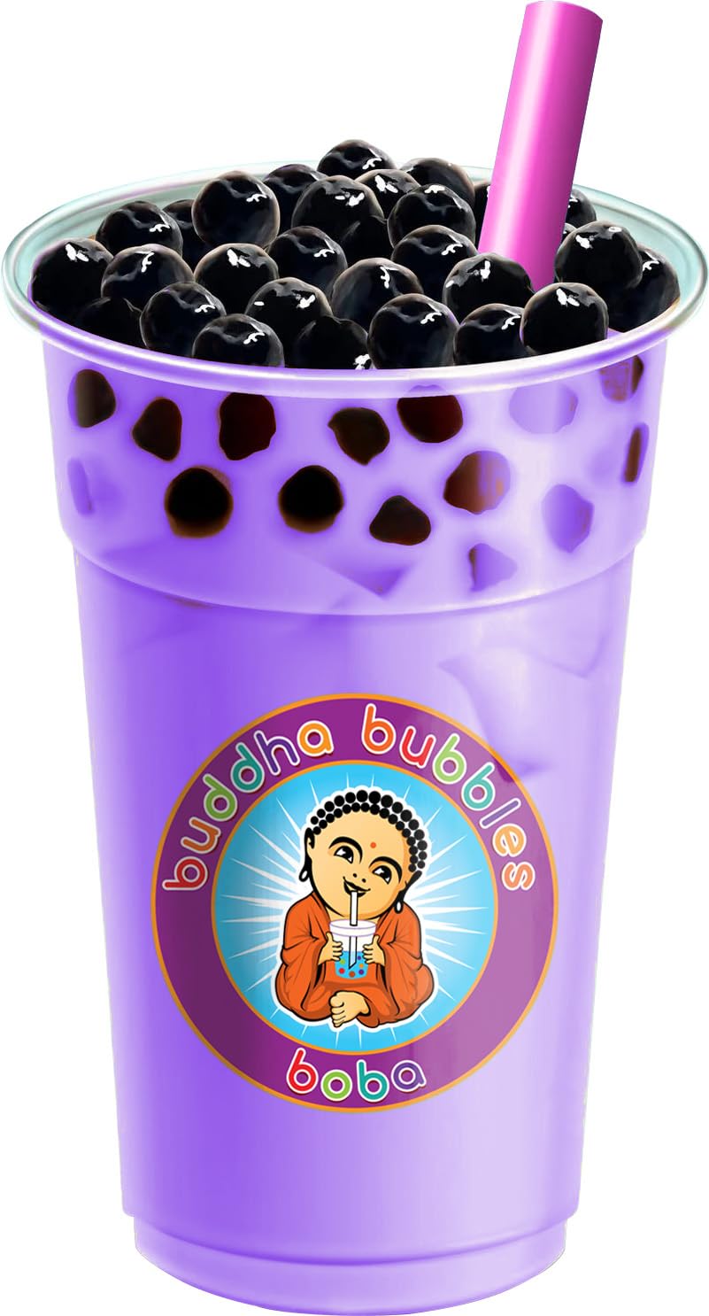 Buddha Bubbles Boba Premium TARO Boba Tea Drink Mix Powder 10 Ounces Lavender