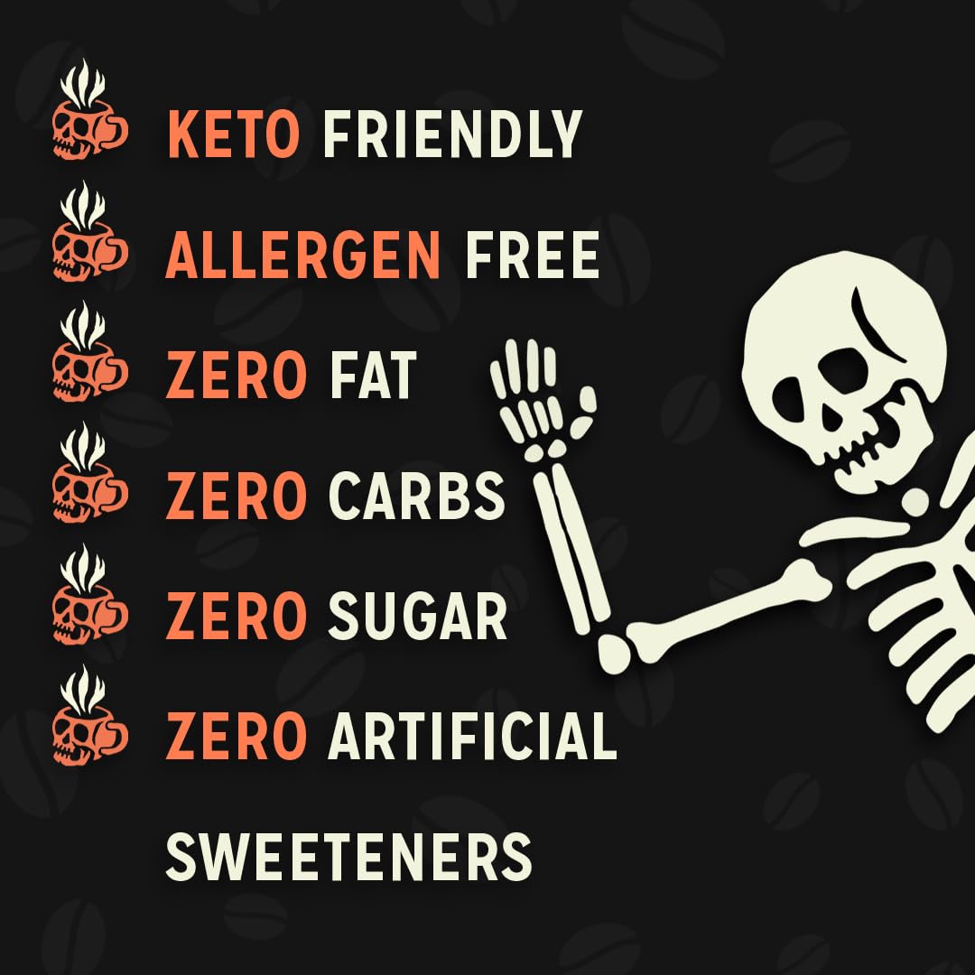 Bones Coffee Company Sweet Tater Swirl, Cinnamon Sweet Potato Flavored Coffee, Medium Roast Low Acid Arabica Beans Compatible wi