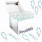 Fruidles Shark Tooth Candy Bracelet, Edible Hard Candy, 48-Pack, Multicolor Fruit-Flavored Party Favors