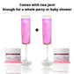 Sip & Shimmer Edible Glitter for Drinks - Food-Grade Cocktail Glitter - Light Pink - 2 Pack - Kosher, Nut-Free, Gluten-Free