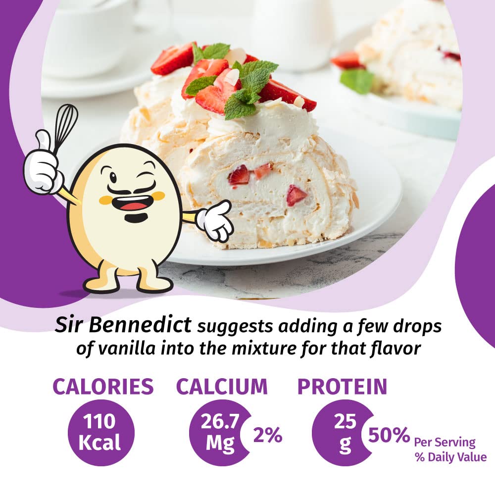 Eggylicious Meringue Powder - Made w/Pure Egg Whites - Gives Body & Stability to a variety of icings - Ideal for Homemade Fillin