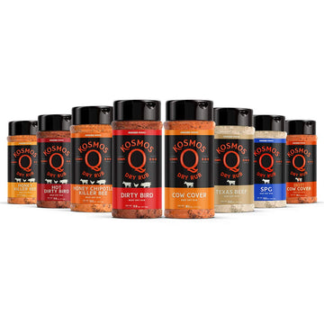Kosmos Q Bbq Rub Variety Flavors, 8 Piece Assortment