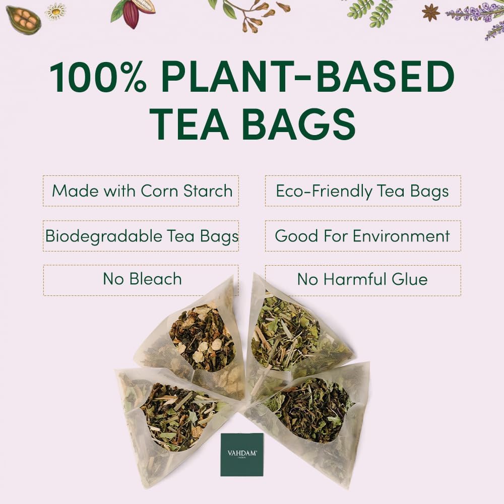 Vahdam, Classic Tea Advent Calendar 2025 | 24 Unique Flavor In Individually Wrapped Pyramid Tea Bags In Classic Box | Assorted Tea Gift Set | Advent Calendar 2025 Gifts For Women & Men