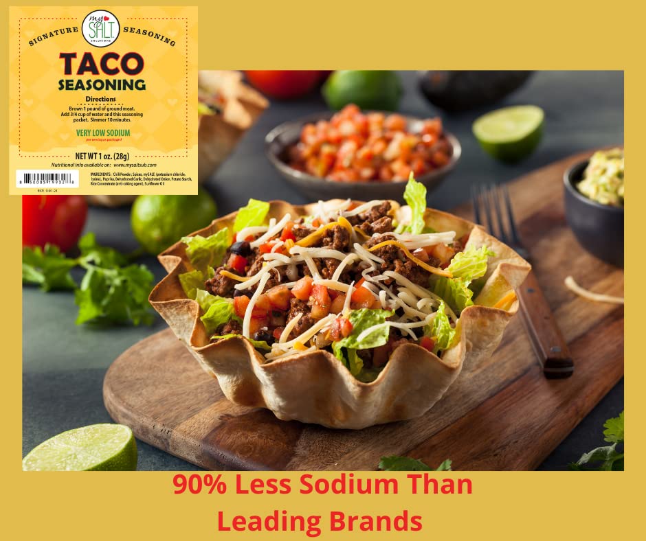 Mysalt Taco Seasoning Mix, No Salt Added (3 Pack)