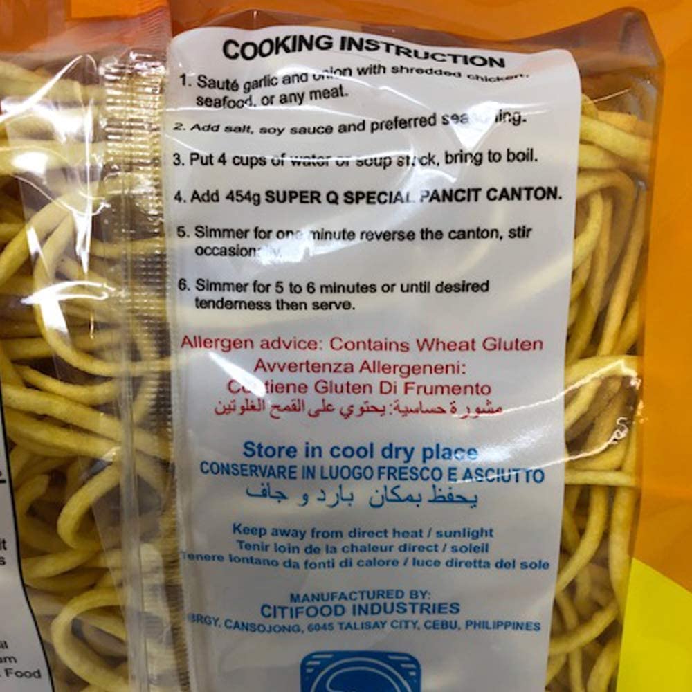 Super Q Special Pancit Canton, 16 Ounce