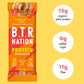 B.T.R. Vegan Keto Protein Bars - Peanut Butter Crunch, 6 Pack, Low Carb, GF, High Fiber, Sugar Alcohols Free
