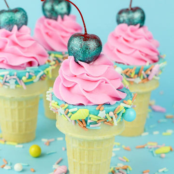 Ice Cream Sprinkles For Cake Decorating, Summer Cake Decorations - Cake Sprinkles For Ice Cream Toppings In Pastel Sprinkles With Jimmies, Sugar Pearl, Star Quin And Edible Ice Cream Candy Sprinkles
