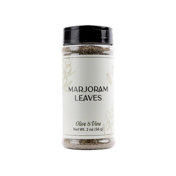 Olive & Vine Marjoram Leaves, Earthy & Aromatic, Seasoning for Soups, Stews, and Roasts, Rich Tradition, Authentic Taste, For Gl