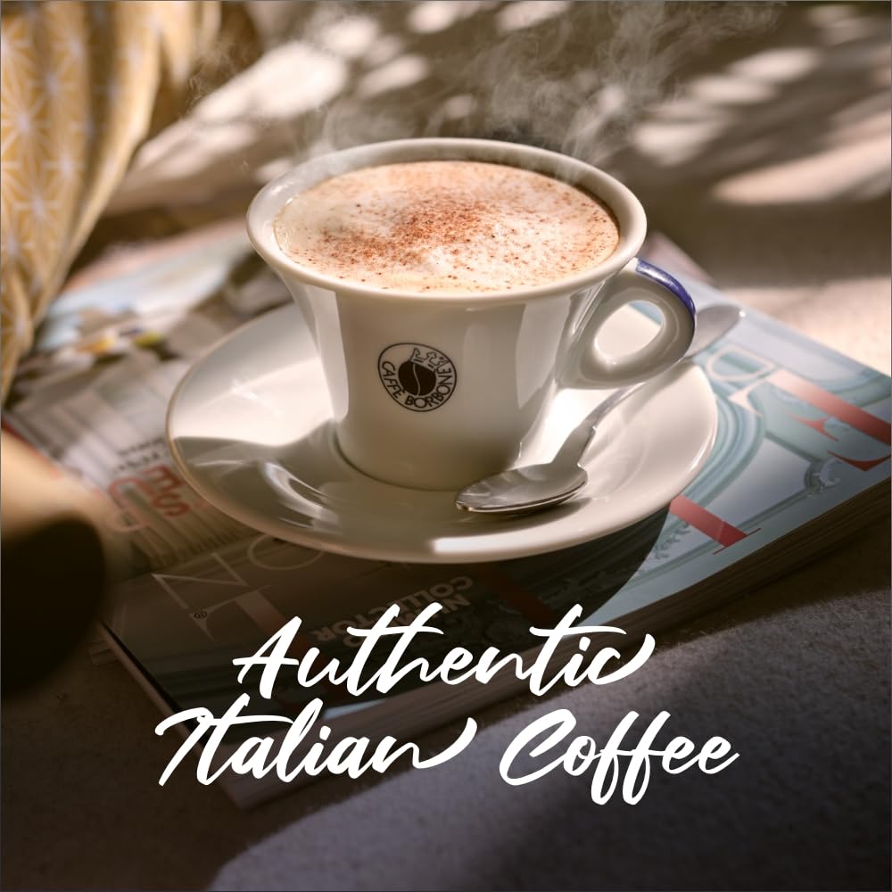 Caff Borbone Medium Roast Whole Bean Coffee - Crema Superiore - Premium Selection Of Arabica And Robusta Coffee Beans With Toast